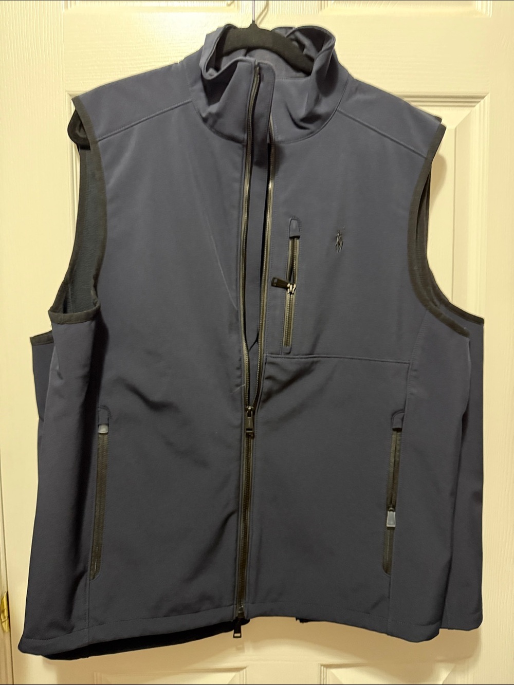 Polo by Ralph Lauren Navy Softshell Vest with Zipper Pockets